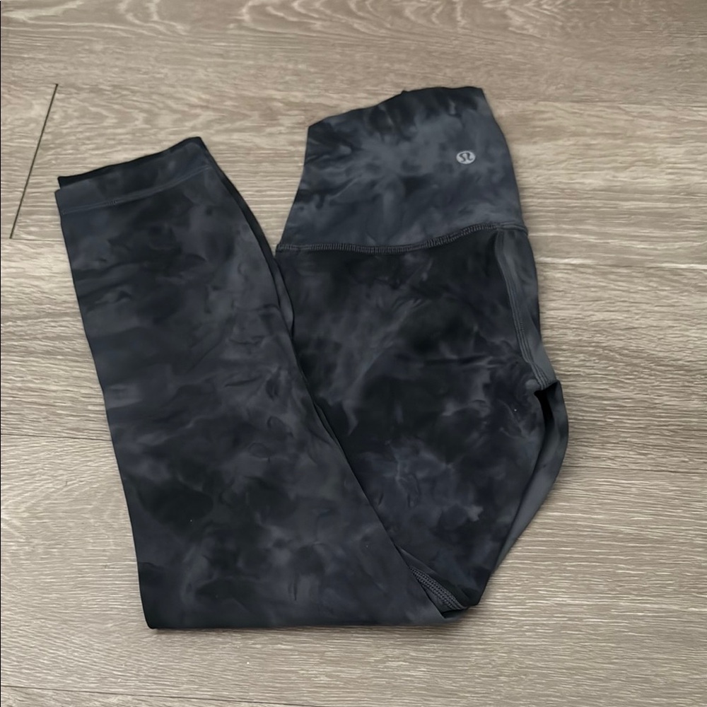 Lululemon Black Marble Leggings